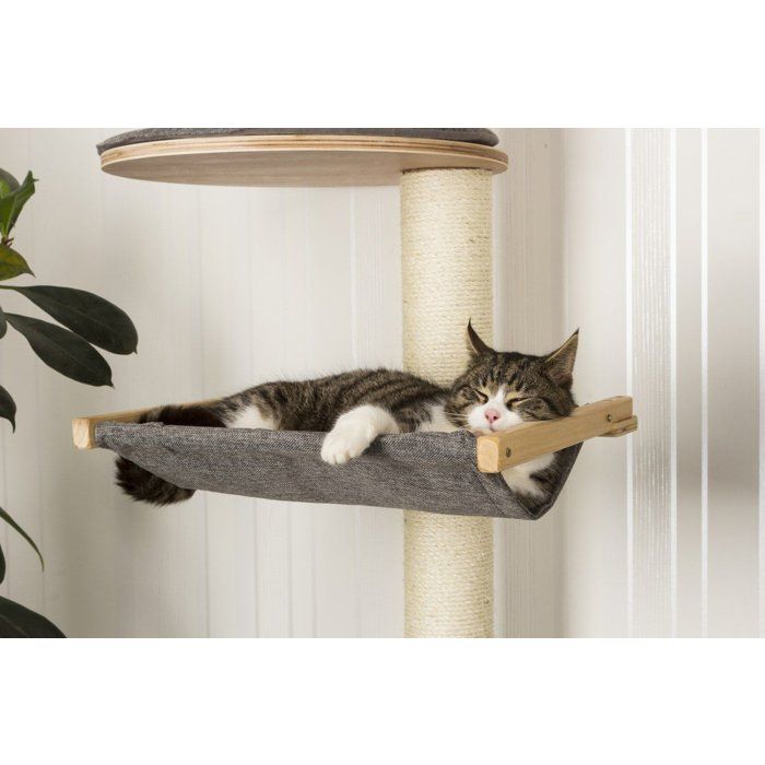Árbol para gatos de pared función principal 185 cm de alto color gris material Dolomit XL Tofana KERBL