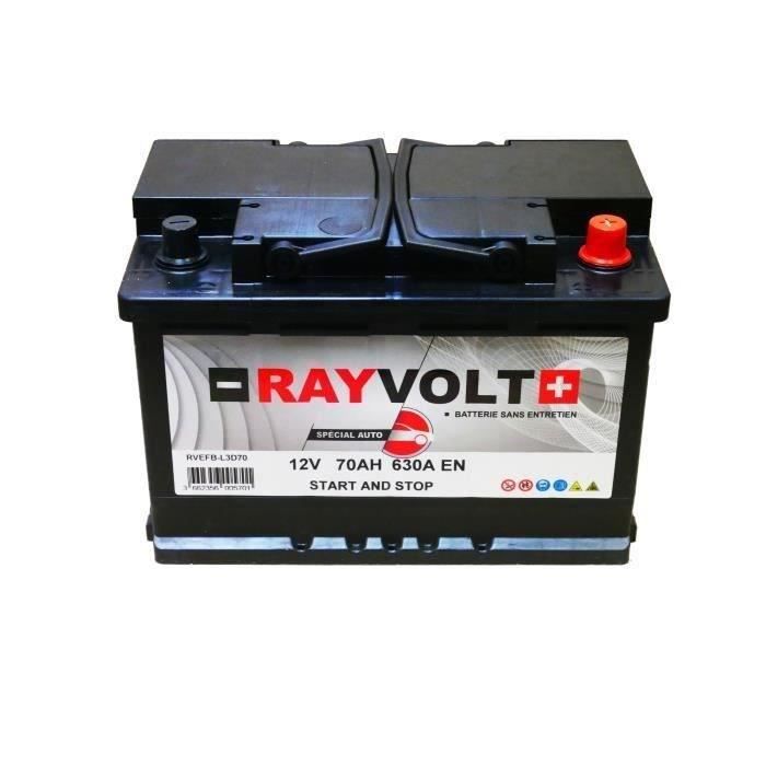 Batterie Auto RAYVOLT START-STOP EFB L3D70 12V 70AH 720A