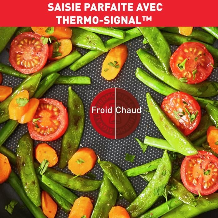 TEFAL L1507702 Ingenio Easy Plus Wok 26 cm, poignée non incluse, antiadhésif, fabriqué en France, tous feux sauf induction