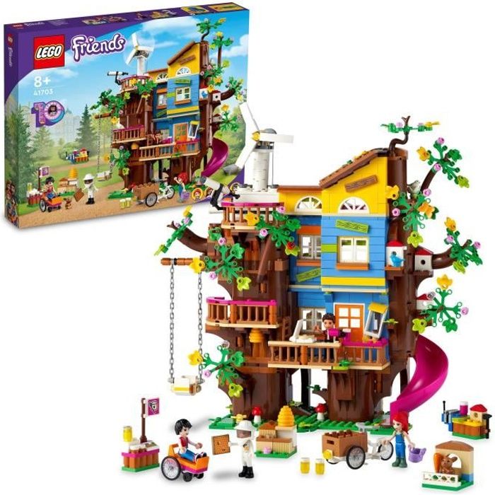 Lego 41703 Friends La Casa Sull'albero Dell'amicizia, Set Con Le MinI-Doll Mia E River, Giocattolo Educativo Per Bambini +8 Anni