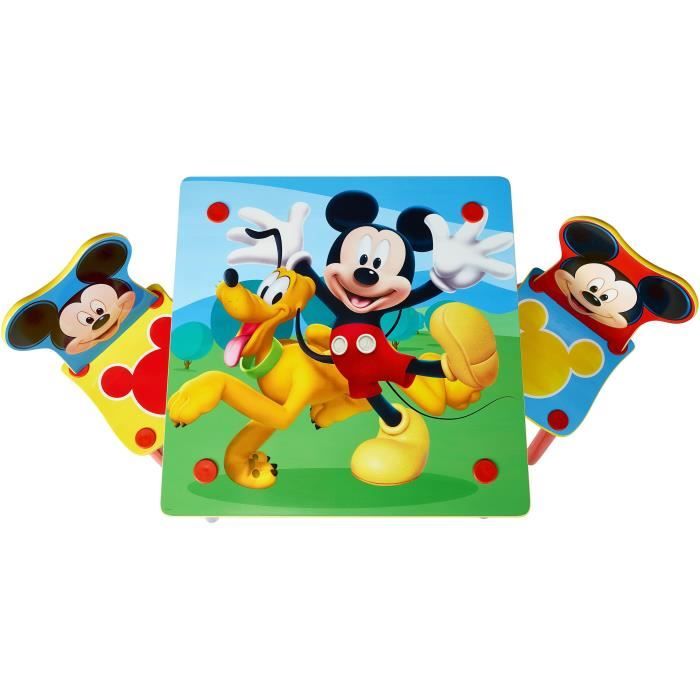 Mickey et ses amis - Ensemble table et 2 chaises pour enfants
