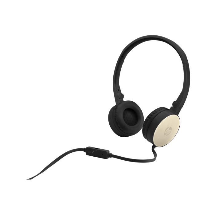 Casque filaire HP H2800 - Noir et rose soie - Jack 3,5mm