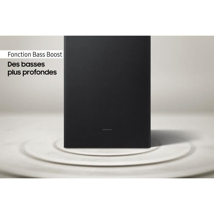 SAMSUNG HW-A450 Barre de son avec caisson de basses sans fil - Bluetooth 4.2 - 300W - 3 haut-parleurs - Dolby 2ch