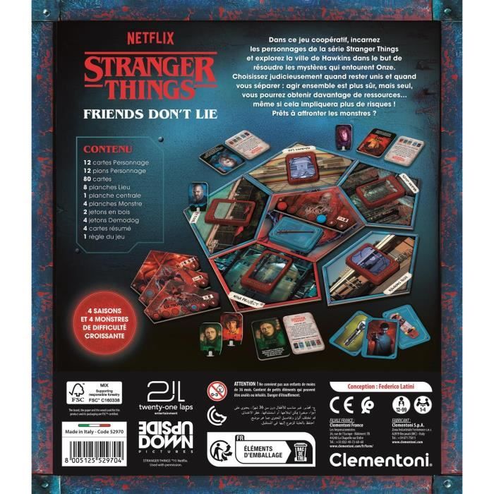 Image secondaire de CLEMENTONI - Jeu de société - Stranger Things - Les amis ne mentent jamais