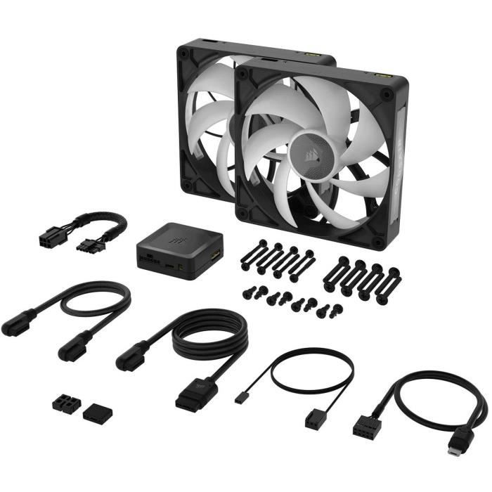 Image secondaire de Refroidissement PC - CORSAIR - CO-9051036-WW - Kit de démarrage ventilateurs iCUE LINK RX140 RGB Max Dual Fan