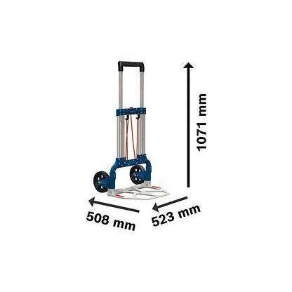 Image secondaire de Diable Bosch Professional repliable de transport pour L-Boxx, capacité de 125kg au sol - 1600A001SA