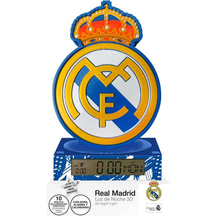 Image secondaire de Réveil 3D Lumineux Real Madrid pour Enfants - KIDS LICENSING