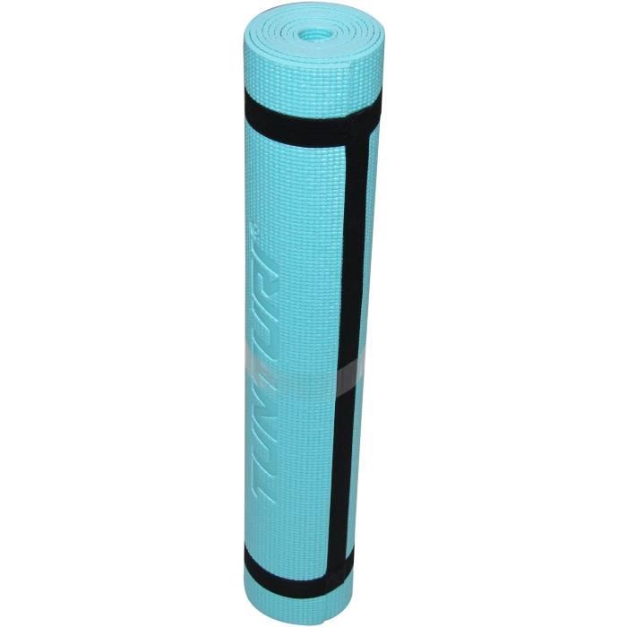 TUNTURI Tapis de Yoga en PVC 4mm Bleu Turquoise