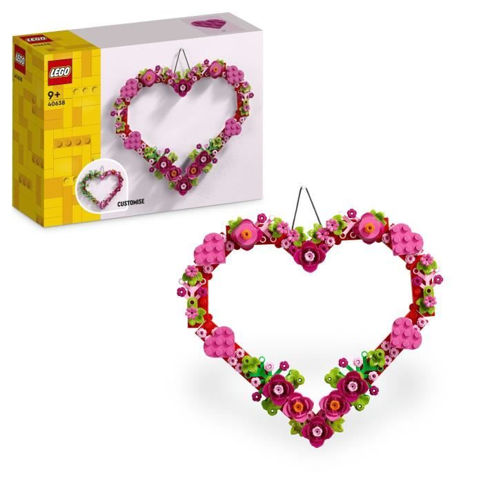 LEGO 40638 Decoraci�n en Forma de Coraz�n - Juguete para Ni�os a Partir de 9 A�os