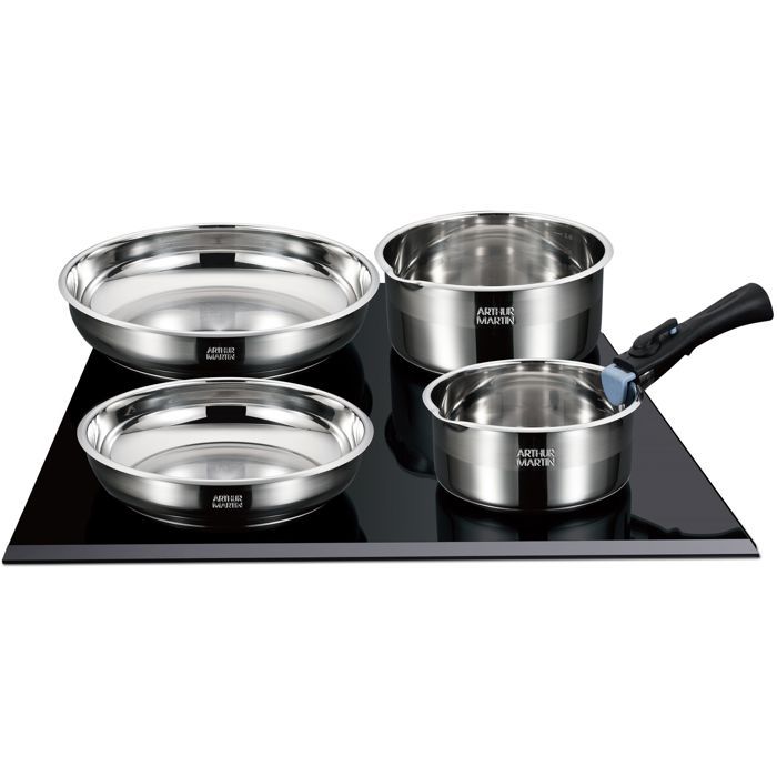 Image secondaire de Batterie de Cuisine Induction 10 Pièces en Acier Inoxydable - Arthur Martin