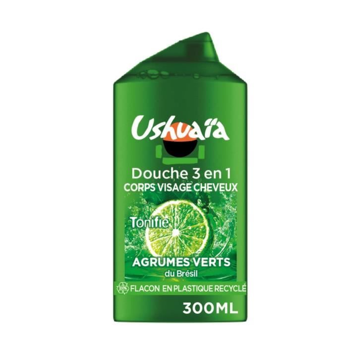 Douche 3-en-1 USHUAiA - Agrumes verts du Brésil - 12x 300 ml