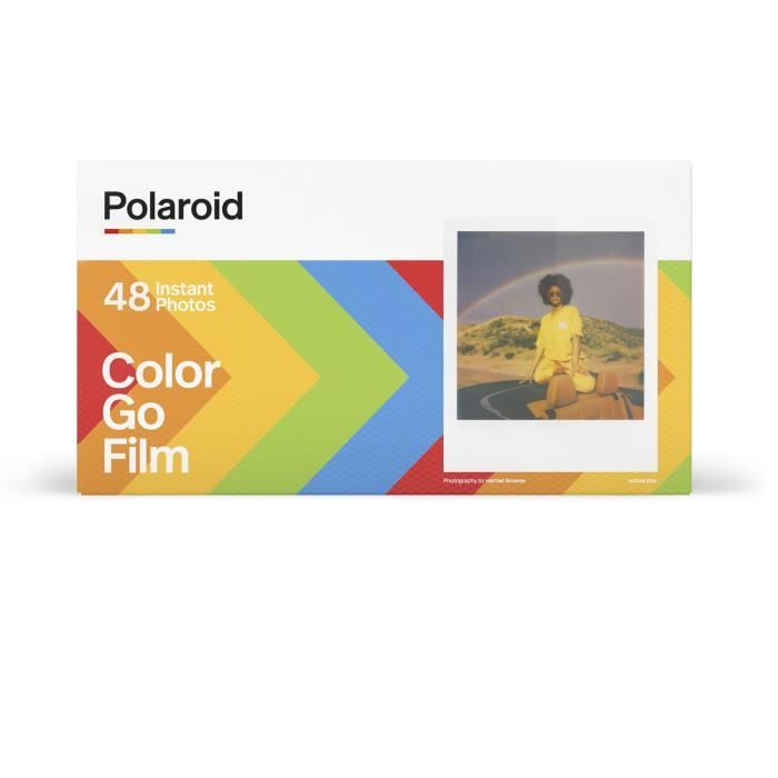 POLAROID - Multipack de films instantanés couleur Go - 48 films - ASA 640 - Développement 10 mn - Cadre blanc