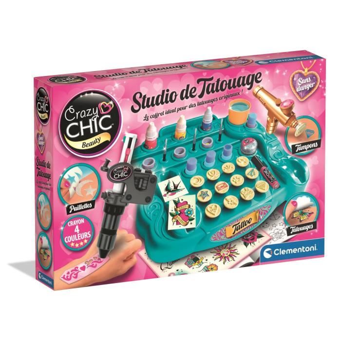 CLEMENTONI - Studio de tatouage pour enfant - A partir de 7 ans