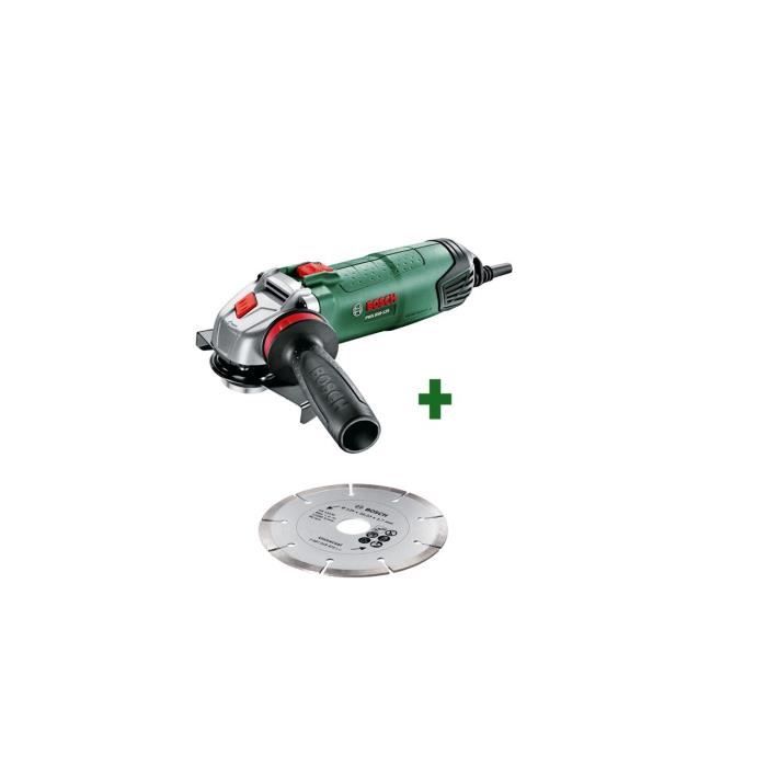 Smerigliatrice manuale Bosch - PWS 850-125 + AVH + Disco diamantato