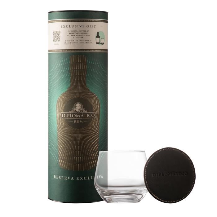 Image secondaire de Diplomatico - Reserva Exclusiva - Boîte + 1 verre + sous verre - Rhum - 70 cl - 40,0% Vol.