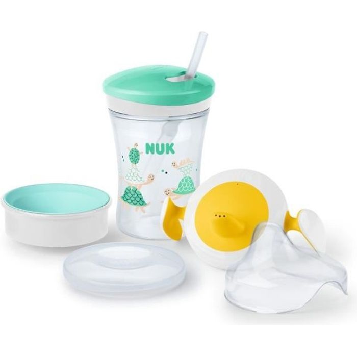 Nuk Set d'Apprentissage Learn To Drink Vert +6m