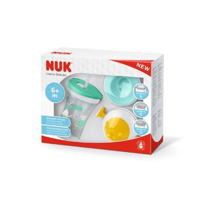 Nuk Set d'Apprentissage Learn To Drink Vert +6m