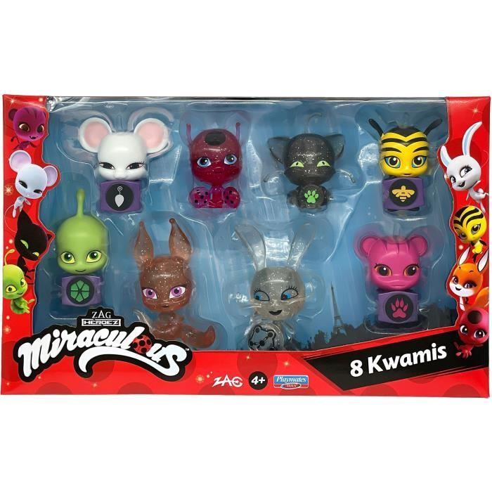 Bandai - Miraculous - Pack de 8 kwamis - Colecci�n de minifiguras - P50532