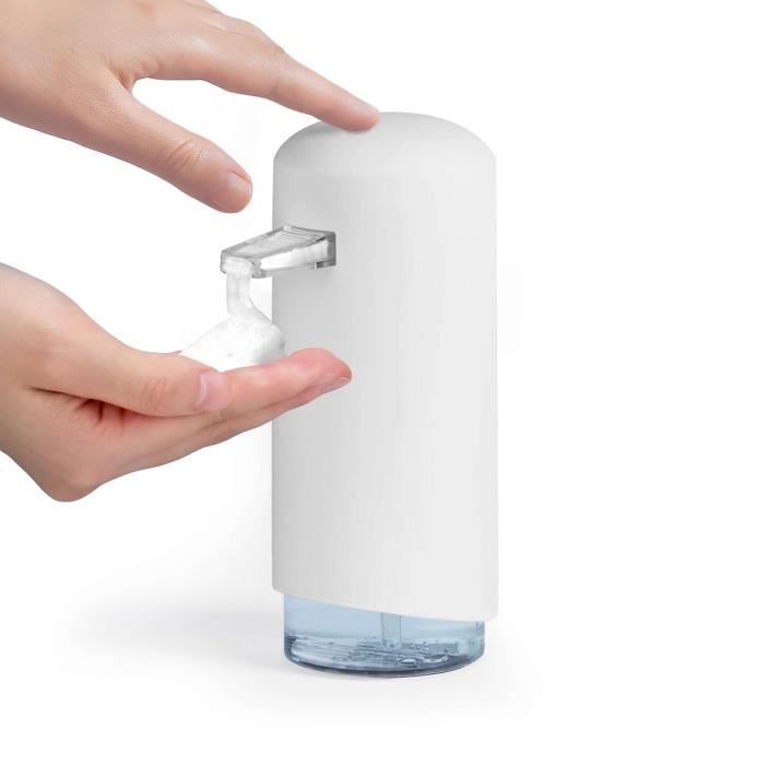 Distributeur de savon moussant - H 10 cm - Blanc