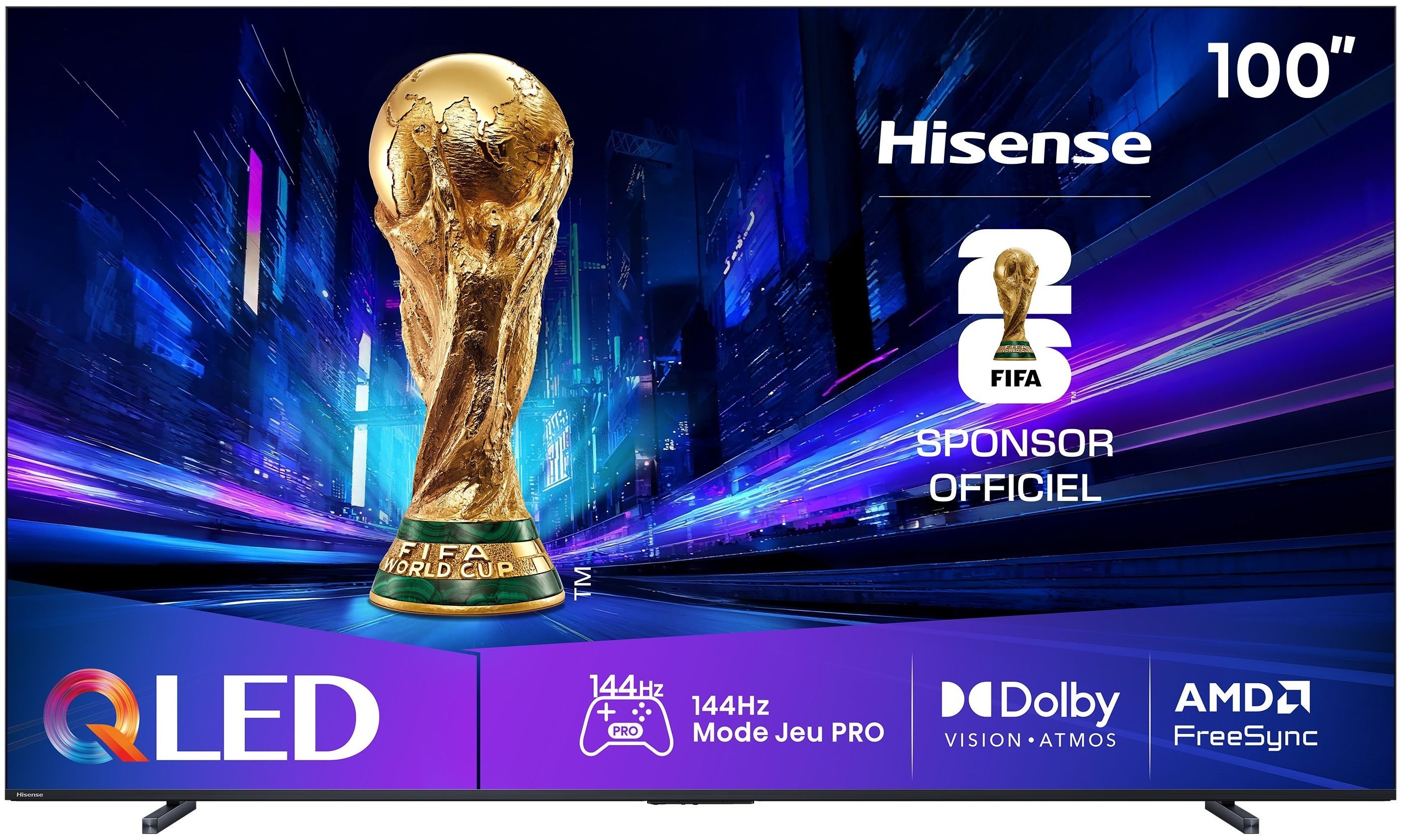 Téléviseur QLED Hisense 100E7Q Pro 100
