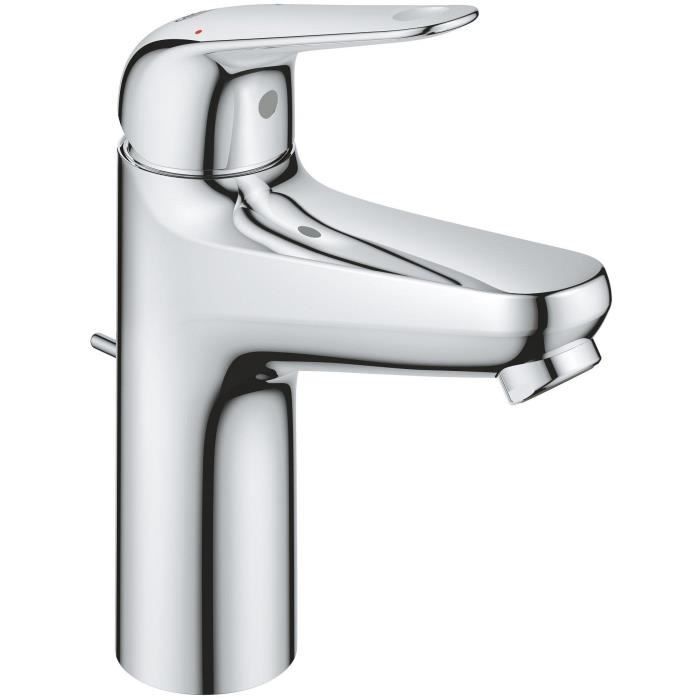 Miscelatore monocomando lavabo - GROHE Swift - 24325001 - Cromo - Taglia M - Risparmio idrico