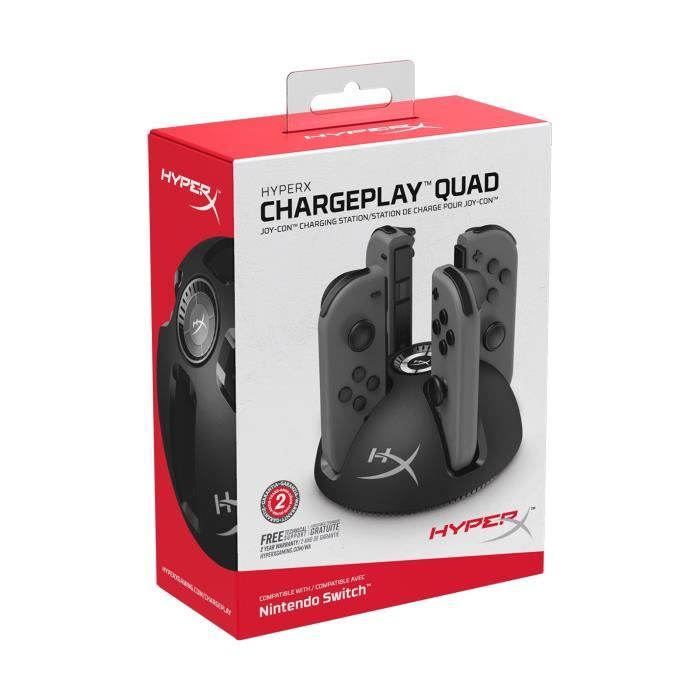 HyperX ChargePlay Quad Chargeur pour Joycons Nintendo Switch