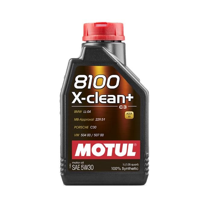 Huile moteur MOTUL 8100 X-clean 5W30 100% synthétique bidon de 1L auto pour Quad