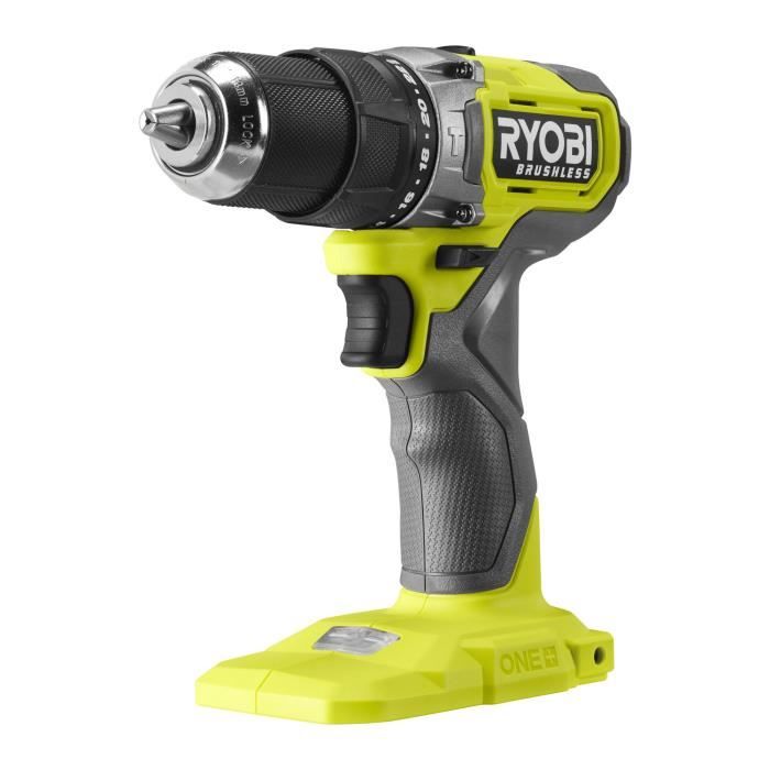 Image secondaire de Perceuse-visseuse a percussion - RYOBI - BRUSHLESS - 18V - 54 Nm - 450-1 700 tr/min - 27 200 cp/min + 2 batteries - Chargeur