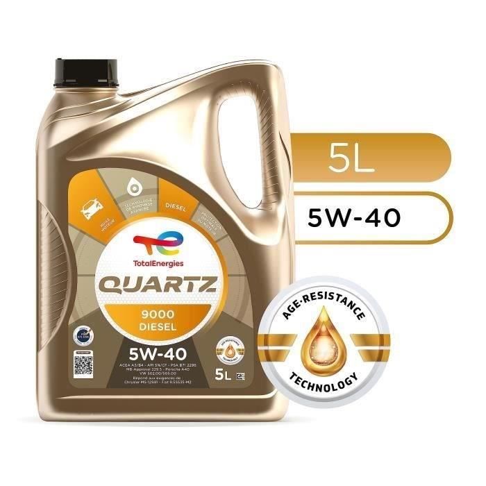 Image secondaire de TOTALENERGIES HUILE MOTEUR 5L QUARTZ 9000 DIESEL 5W40