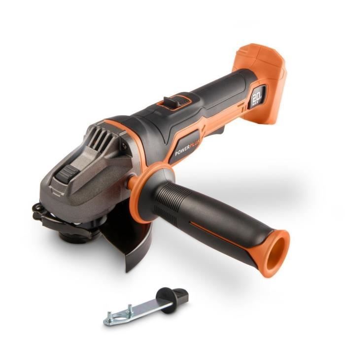 GRANDER ANGOLO WIRELESS 20V Ø115mm + Avvio progressivo - Dual Power Powdp35100 - consegnato senza batteria o caricabatterie