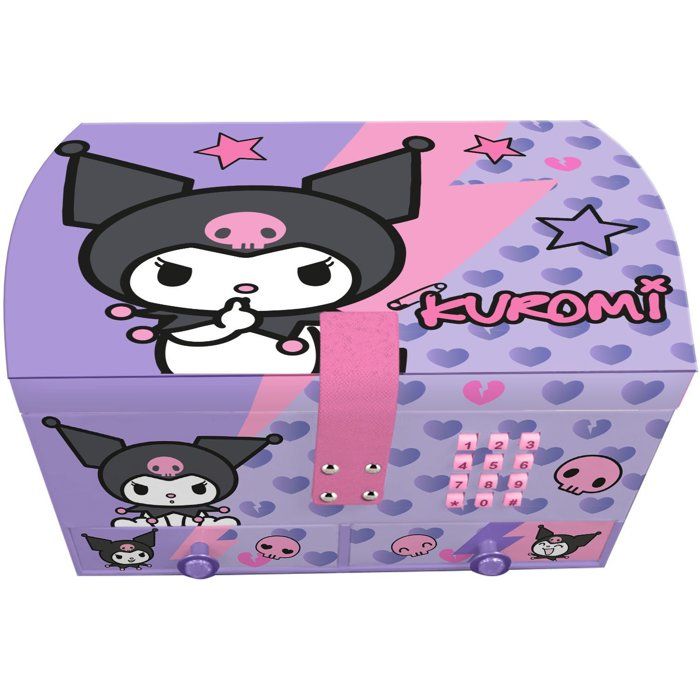 Boîte à bijoux Kuromi avec code secret - KIDS LICENSING