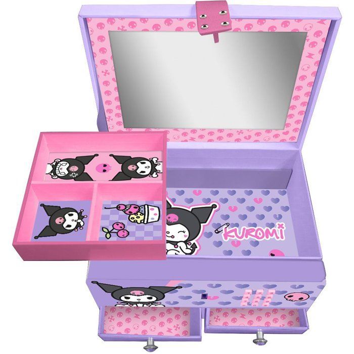 Image secondaire de Boîte à bijoux Kuromi avec code secret - KIDS LICENSING
