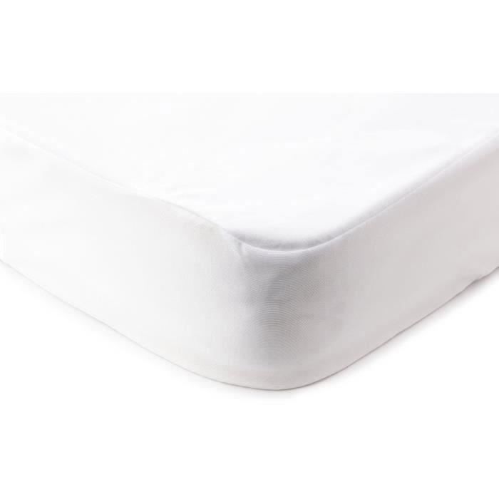 DOUX NID Drap-housse imperméable - Blanc - 70x140 cm