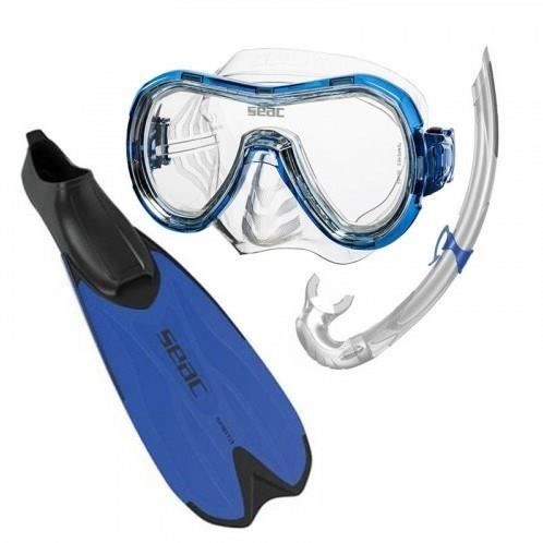 SEAC Kit de plongée et Snorkeling Spinta - Adulte - Bleu