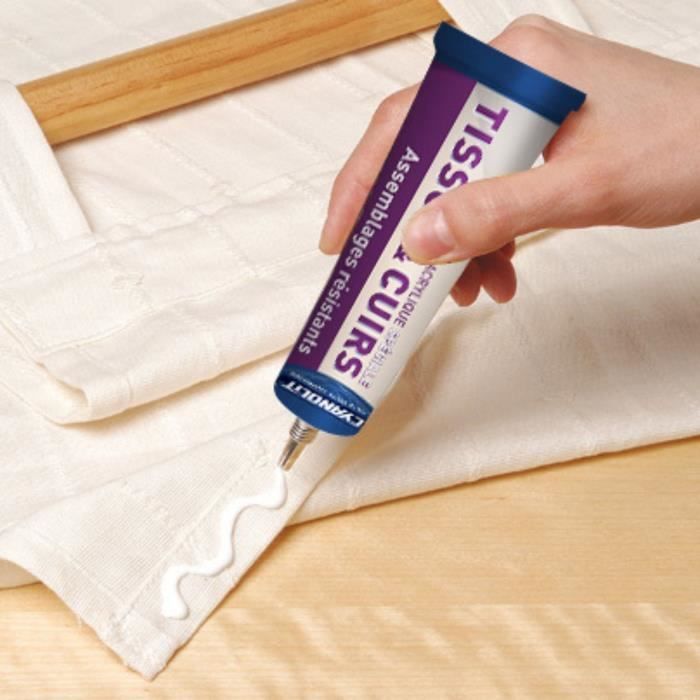 Image secondaire de Colle spéciale tissu - CYANOLIT - Fixation flexible - Idéale pour tissus et textiles