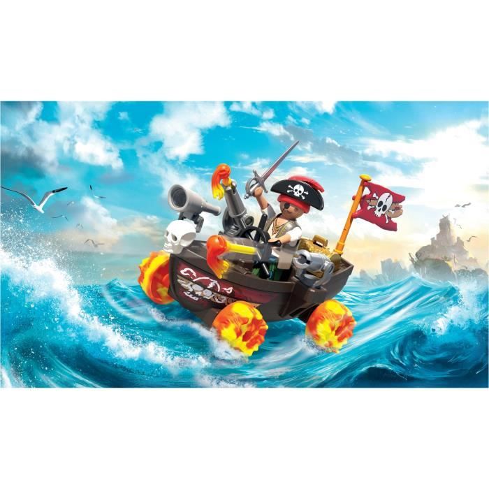 Image secondaire de Playmobil 71720 Kart bateau de pirate, Funstars, 45 pieces, Des 4 ans