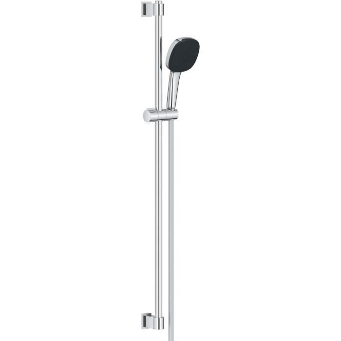 Set doccia con soffione 3 getti, asta 90 cm e flessibile - GROHE Vitalio Comfort 110 26932001 - Risparmio idrico - Cromo