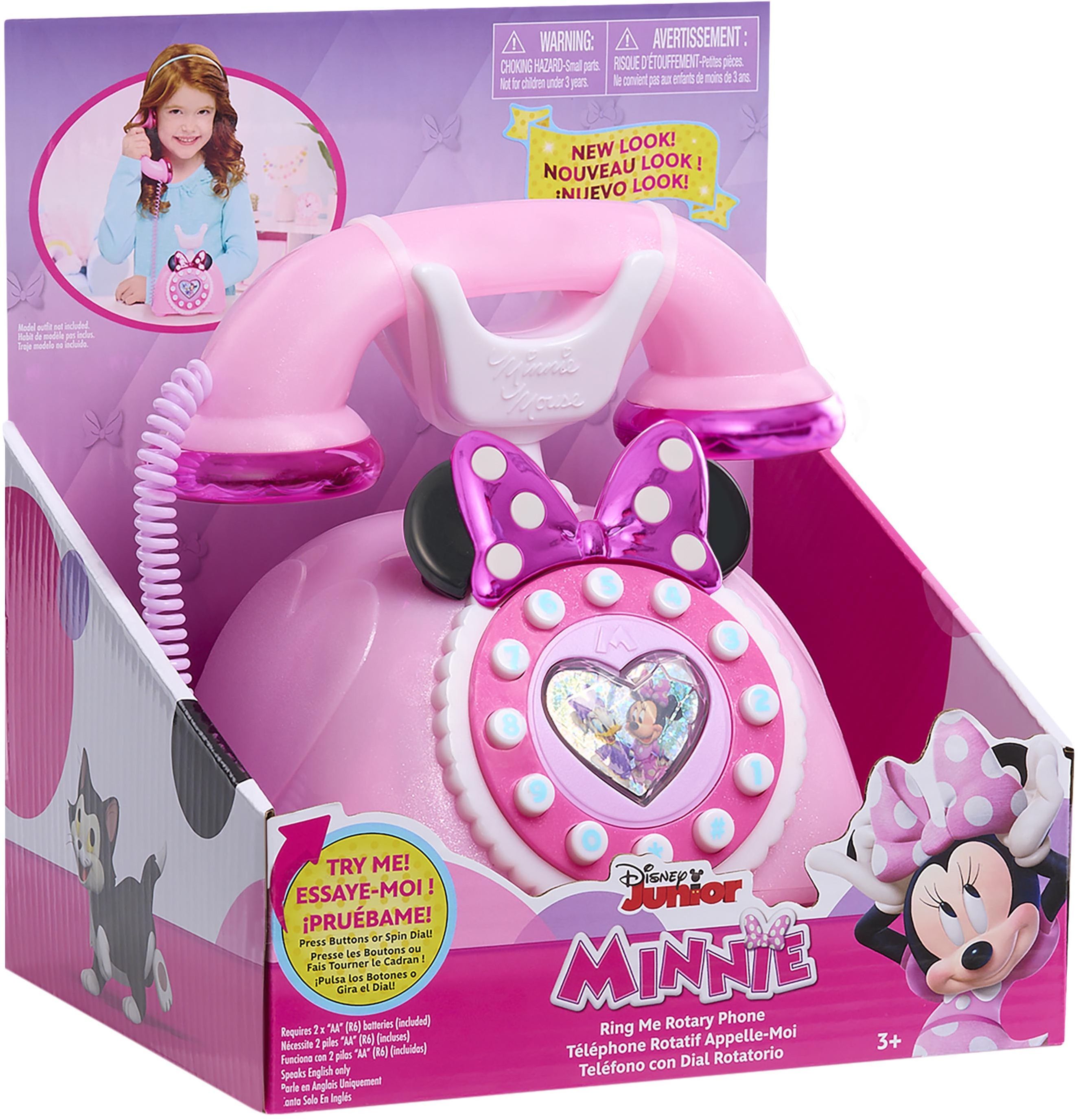Téléphone à Cadran Minnie Mouse - Jouet Éducatif pour Enfants