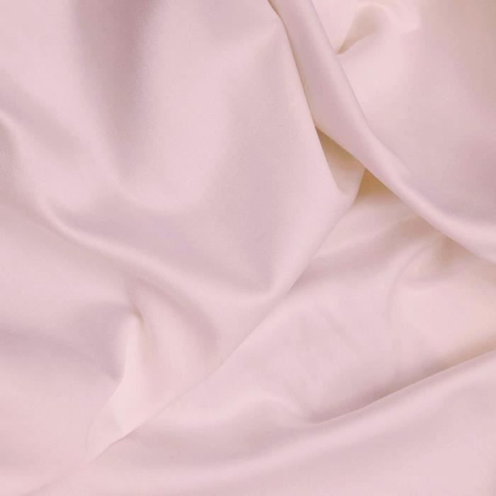 Image secondaire de Parure de lit - 1 housse de couette 220 x 240 cm + 2 taies d'oreiller 60 x 60 cm - Satiné 100% coton - Rose
