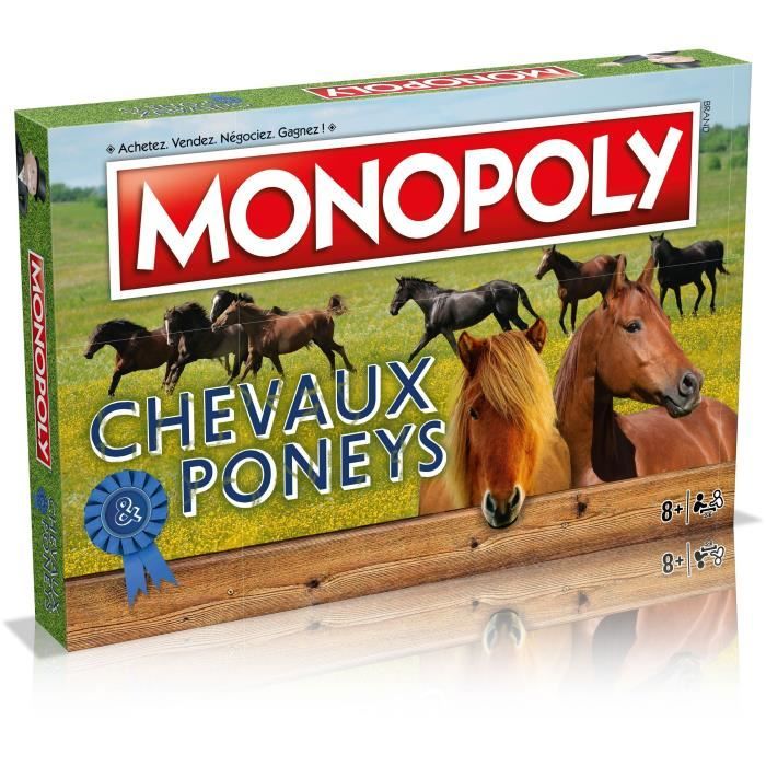 MONOPOLY CHEVAUX ET PONEYS - Jeu de plateau - WINNING MOVES