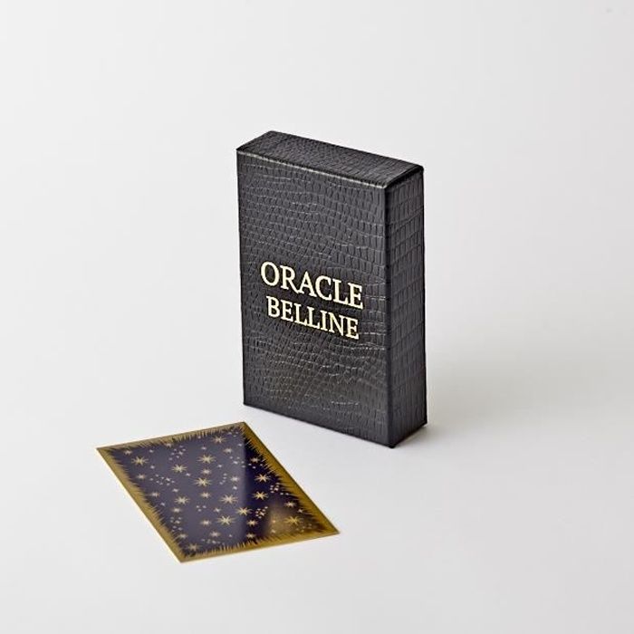 ORACLE BELLINE TRANCHES OR, 52 CARTES EN COFFRET NOIR ET OR - AVEC NOTICE TRI