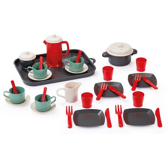 Image secondaire de Plateau Dinette Garni ECOIFFIER - 26,5 cm pour Petits Chefs