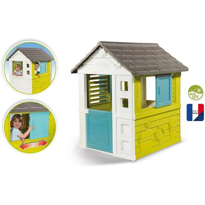 SMOBY Maison Friends House Evo - Anti-UV - 175,4x114,3x162 cm