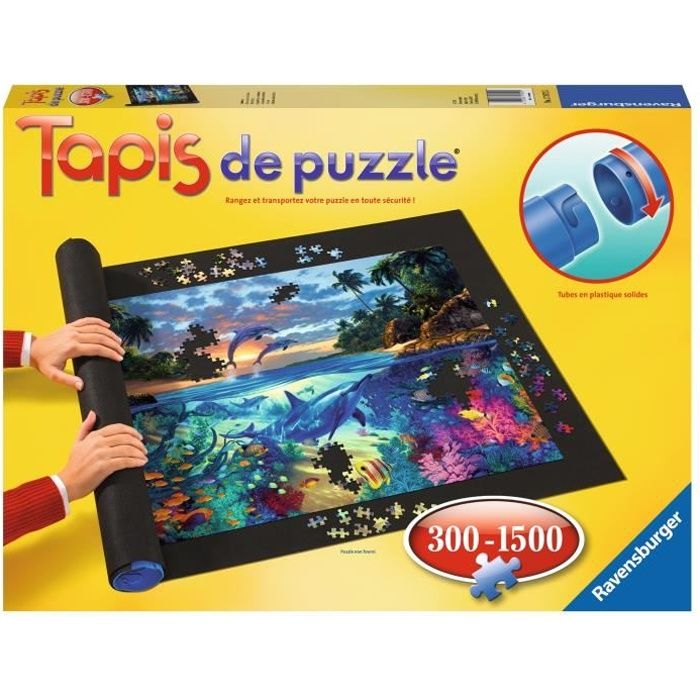 Tapis de puzzle 300 pieces a 1500 pieces - Ravensburger - Accessoire puzzle enfants ou adultes - Ranger son Puzzle
