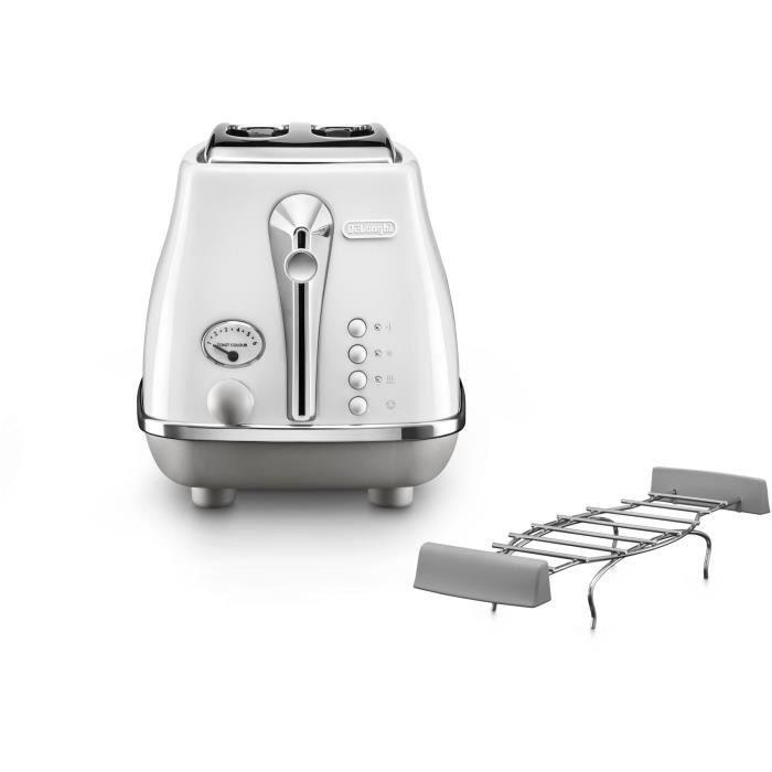 Image secondaire de Grille-pain - DELONGHI - CTOC2103.W - 900 W - 2 fentes - Blanc