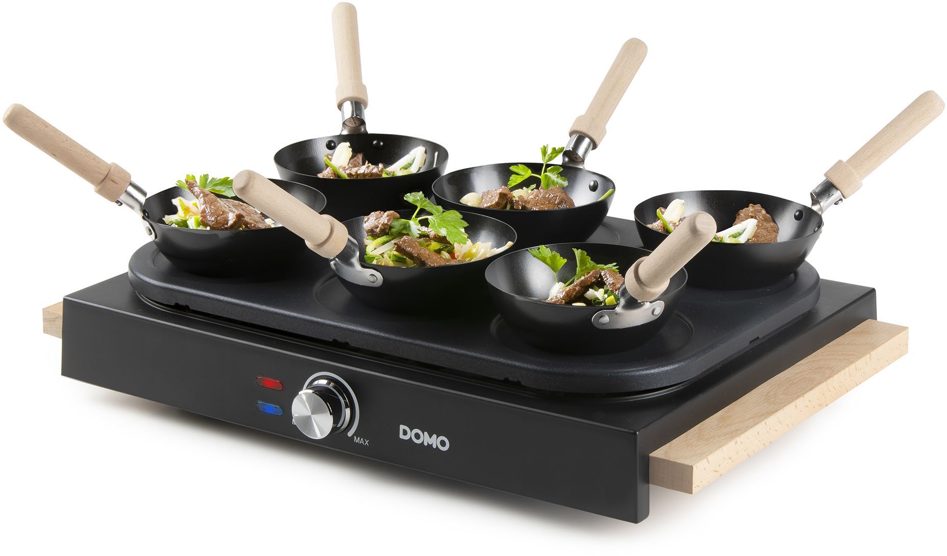Image secondaire de Wok party set 2-en-1 - DOMO - DO8719W - 6 personnes - Wok et Pancakes - 1000 W