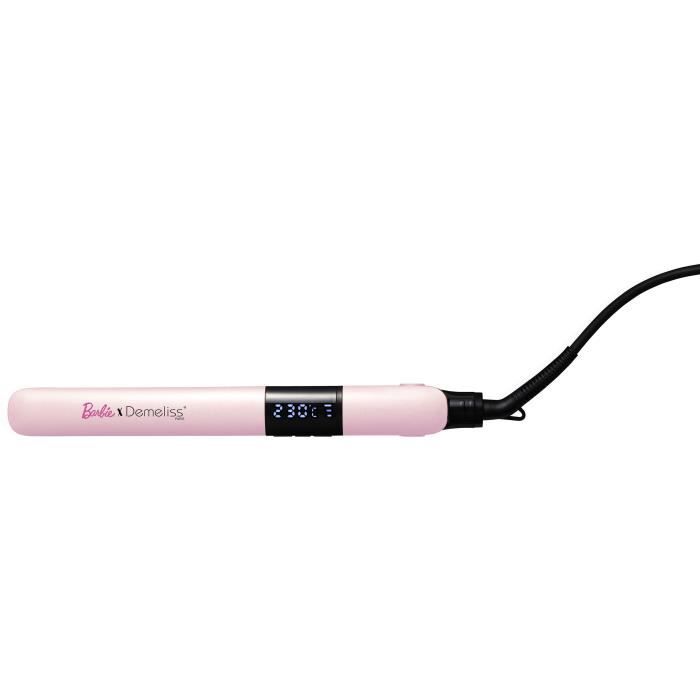 Image secondaire de Lisseur - DEMELISS - Barbie Edition - Température de 150 a 230°C - Plaques fines 25 x 120 mm - Rose