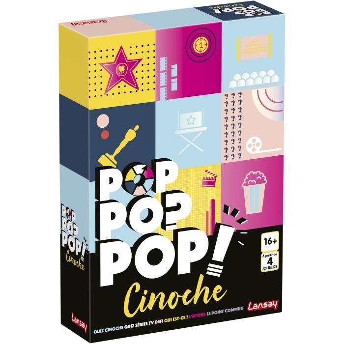 Jeux Lansay - Pop Pop Pop - Cinoche - Jeu de société - Des 16 ans