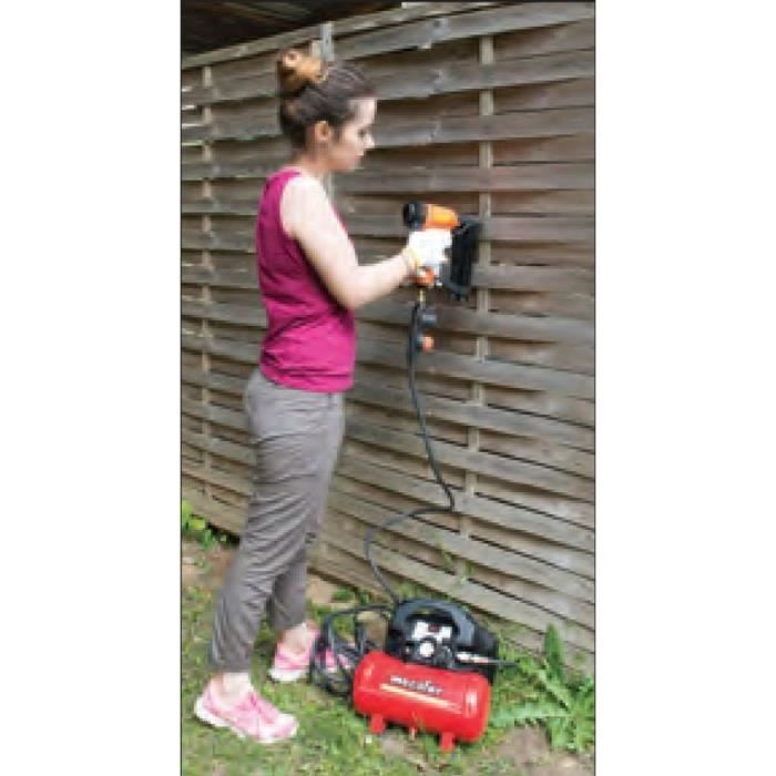 Image secondaire de MECAFER Compresseur d'air NEW VENTO 6 L 1,5 CV 8 bar - Avec 3 accessoires