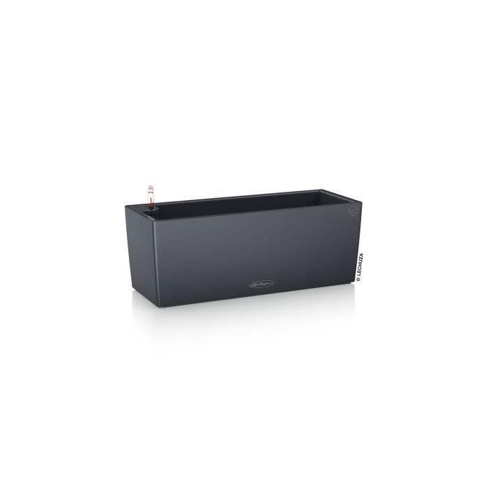 Jardiniere - Lechuza UK - Balconera Color 50 - Ardoise - Rectangulaire - Avec réserve d'eau